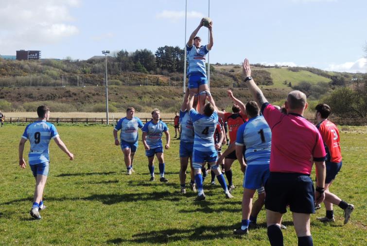 Rhys Lewis - outstanding for Fishguard